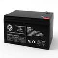 Battery Clerk AJC Power Source BT-12M12AC Emergency Light Replacement Battery 12Ah, 12V, F2 AJC-D12S-J-0-187646